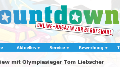 Logo of online magazine for career choice Countdown