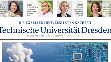 Kopf der 1. Seite der SZ-Beilage. Porträts von 4 Frauen oben nebeneinander.